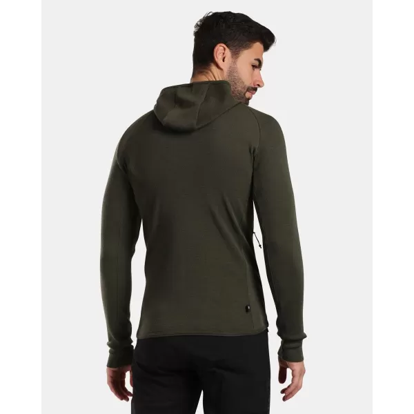  Pulover bărbătesc din lână KILPI MERINI-M WM0201KI VERDE ÎNCHIS 