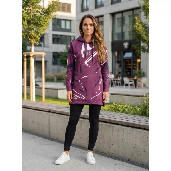  Hanorac prelungit funcțional pentru femei premium ALTISPORT VOJ/ALW049MI03 VIOLET 