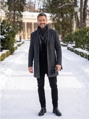 Eşarfă BRANDIT BD7009 NAVY/NEGRU