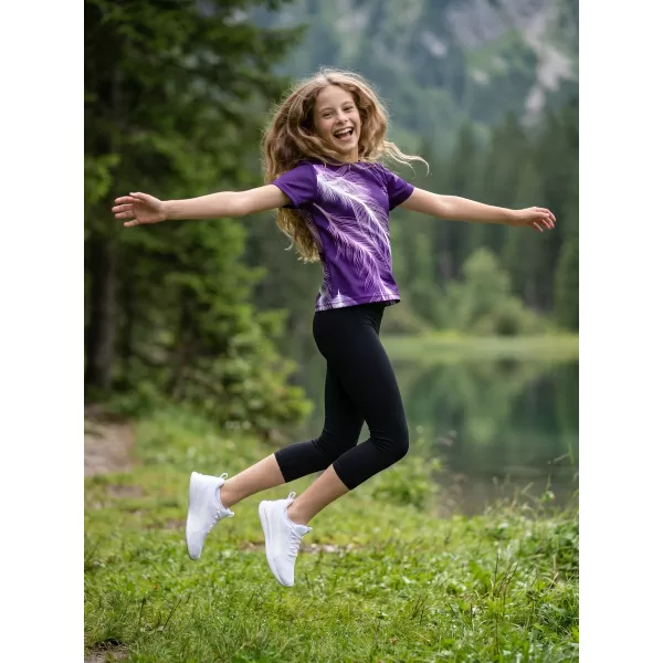  Tricou funcțional premium pentru copii ALTISPORT VOJ/ALK001TR01 VIOLET 