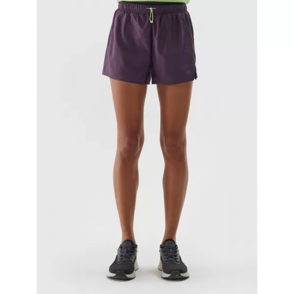  Pantaloni scurți de damă 4F WAW24TFSHF0758 VIOLET ÎNCHIS 