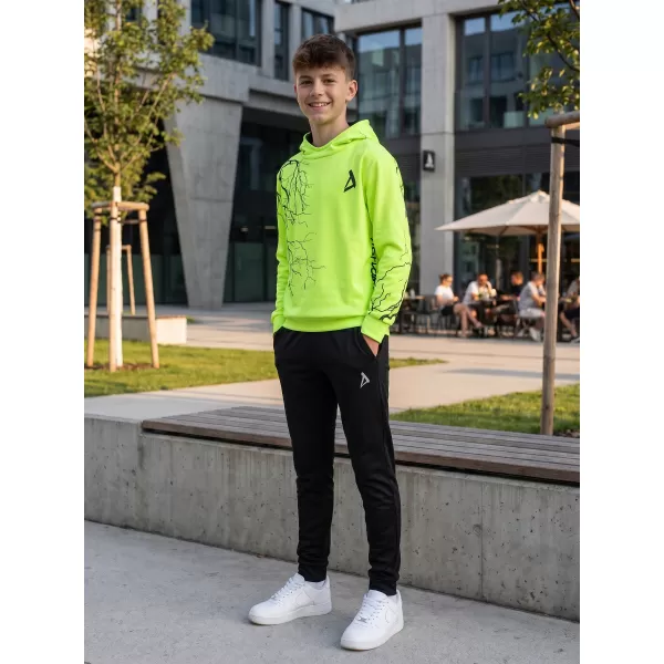  Hanorac funcțional premium pentru copii ALTISPORT VOJ/ALK004MI01 GALBEN NEON 