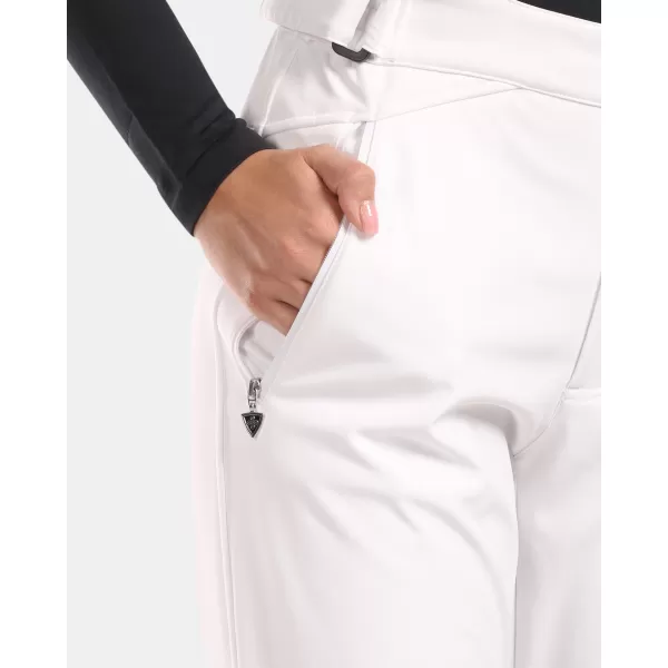  Pantaloni de schi softshell pentru femei KILPI DIONE-W WL0408KI ALB 
