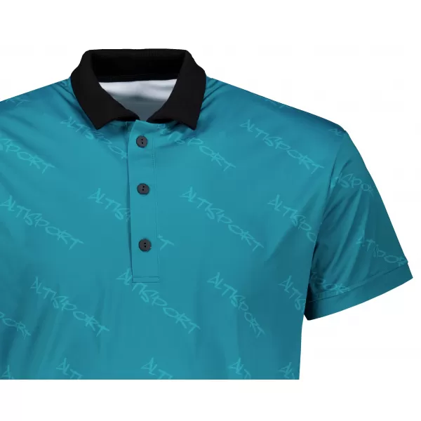  Tricou funcțional pentru bărbați cu guler premium ALTISPORT VOJ/ALM050TR05 KEROSENUL 