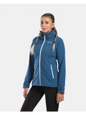 Jachetă softshell de damă KILPI RAVIA-W WL0129KI ALBASTRU ÎNCHIS