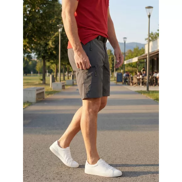  Pantaloni scurți pentru bărbați ALTISPORT NoPrint NP/ALM4021NJ CARBON 
