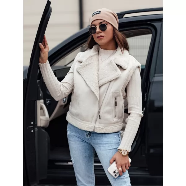  Vestă DSTREET WOOLZIP TY4743 ALB 