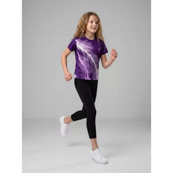  Tricou funcțional premium pentru copii ALTISPORT VOJ/ALK001TR01 VIOLET 