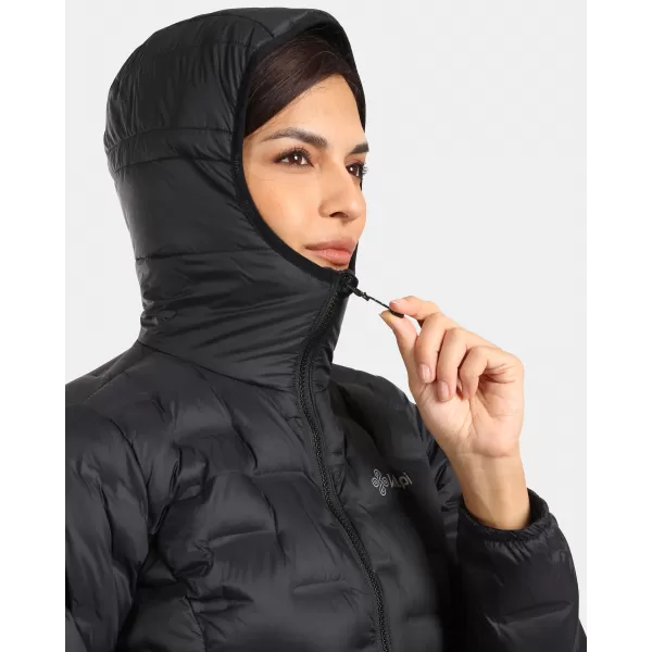  Jachetă de puf pentru femei KILPI ALBERTA-W WL0115KI NEGRU 