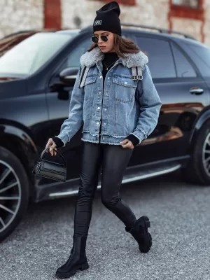 Geacă pentru doamne DSTREET FURDENIM TY4755 ALBASTRU DESCHIS