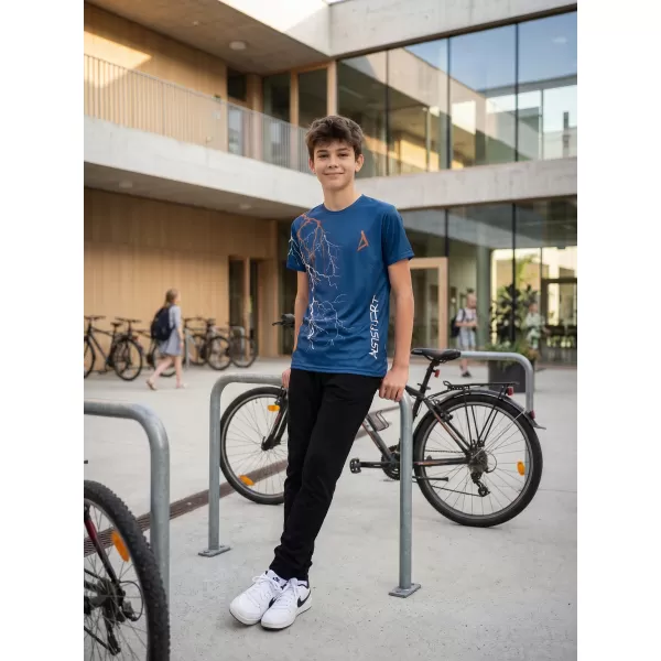  Tricou funcțional premium pentru copii ALTISPORT VOJ/ALK004TR01 BLEUMARIN/MARO 
