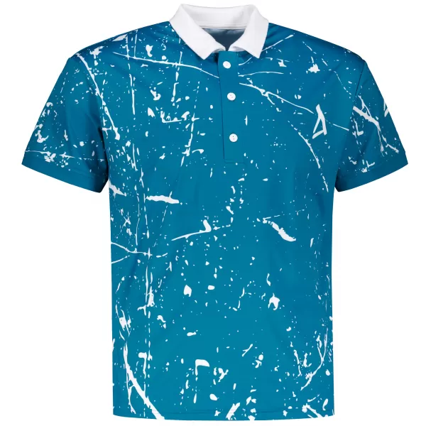  Tricou funcțional pentru bărbați cu guler premium ALTISPORT VOJ/ALM034TR05 KEROSENUL 