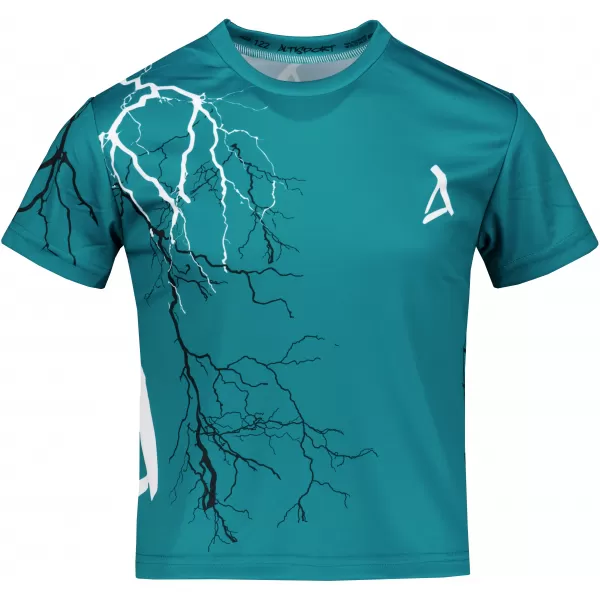  Tricou funcțional premium pentru copii ALTISPORT VOJ/ALK004TR01 KEROSEN/ALB 