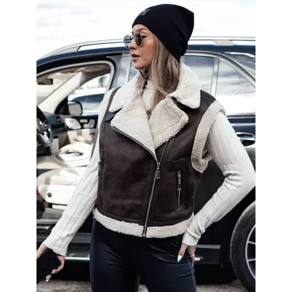  Vestă DSTREET WOOLZIP TY4746 ČERNÁ/KARAMELOVÁ NEGRU/MARO 