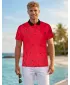 Tricou funcțional pentru bărbați cu guler premium ALTISPORT VOJ/ALM034TR05 ROŞU