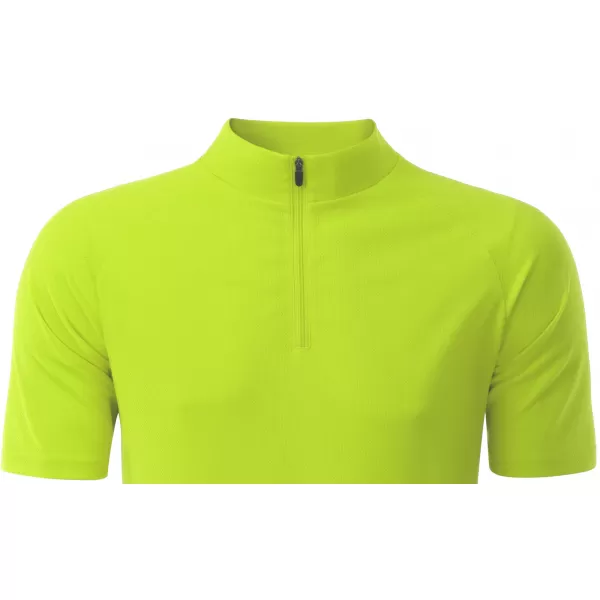  Tricou de ciclism pentru bărbați ALTISPORT NoPrint NP/ALM215NJ GALBEN STRĂLUCITOR 