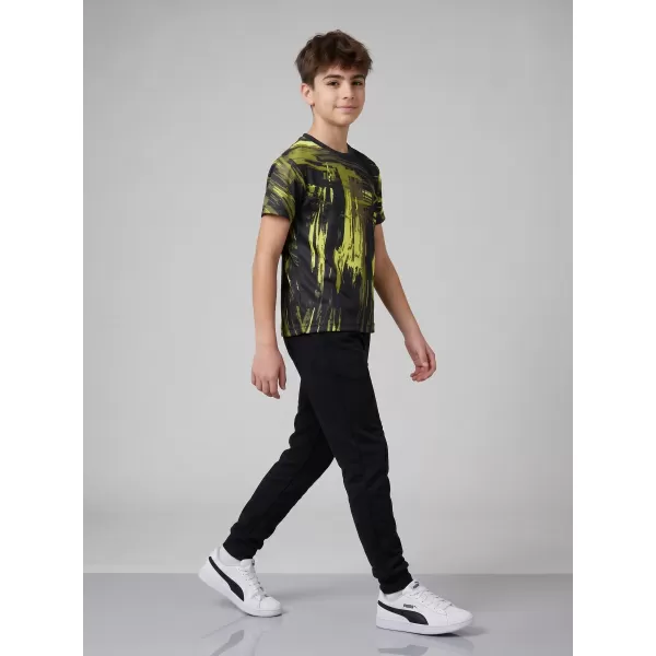  Tricou funcțional premium pentru copii ALTISPORT VOJ/ALK010TR01 NEGRU/ARMATĂ 