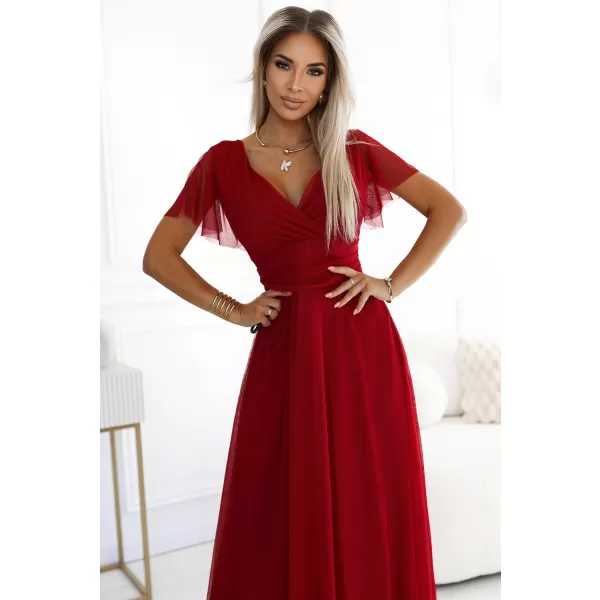  Rochie NUMOCO NASTIA 562-2 BURGUNDIA 