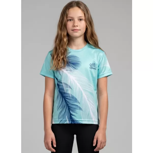  Tricou funcțional premium pentru copii ALTISPORT VOJ/ALK001TR01 ALBASTRU CA GHEATA 