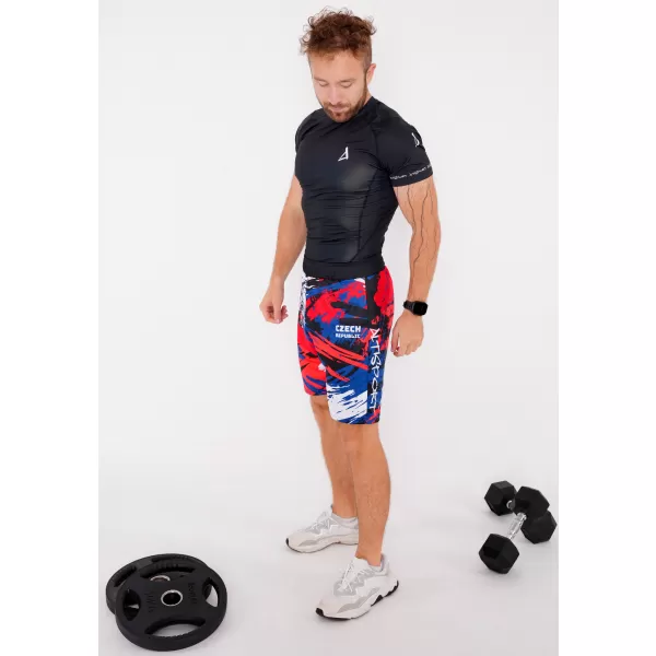  Pantaloni scurți funcționali premium pentru bărbați, fără buzunare ALTISPORT VOJ/ALM036KRA02 CEH 