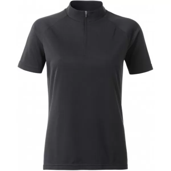  Tricou de ciclism pentru femei ALTISPORT NoPrint NP/ALW115NJ NEGRU 