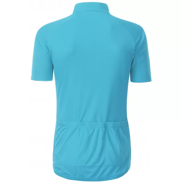  Tricou de ciclism pentru bărbați ALTISPORT NoPrint NP/ALM215NJ TURCOAZ 