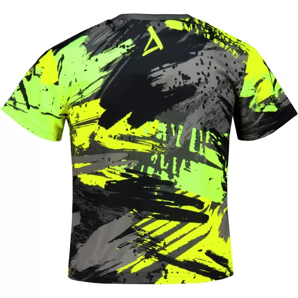  Tricou funcțional premium pentru copii ALTISPORT VOJ/ALK014TR01 NEGRU/VERDE 