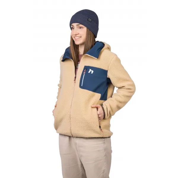  Hanorac de dama HANNAH KOALA HOODY BEJ/MARE STRATIFICATĂ 