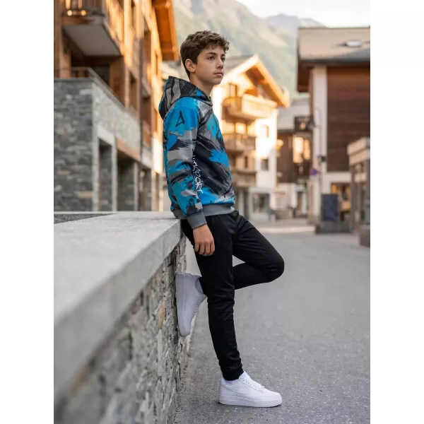  Hanorac funcțional premium pentru copii ALTISPORT VOJ/ALK014MI01 NEGRU/KEROSEN 