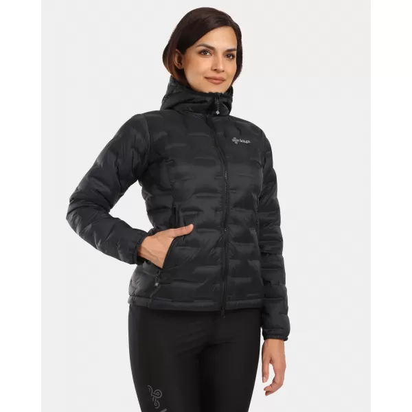  Jachetă de puf pentru femei KILPI ALBERTA-W WL0115KI NEGRU 