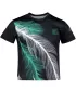 Tricou funcțional premium pentru copii ALTISPORT VOJ/ALK001TR01 NEGRU/TURCOAZ