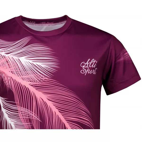  Tricou funcțional premium pentru copii ALTISPORT VOJ/ALK001TR01 FUCSIE 