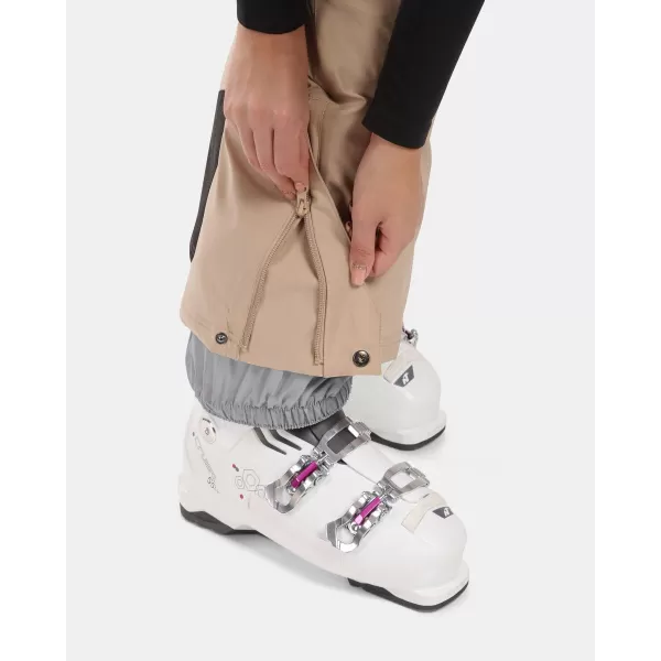  Pantaloni de schi pentru femei KILPI ELARE-W WL0404KI BEJ 