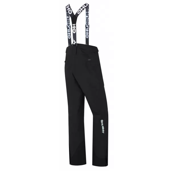  Pantalonii pentru doamne HUSKY GRATI L NEGRU 