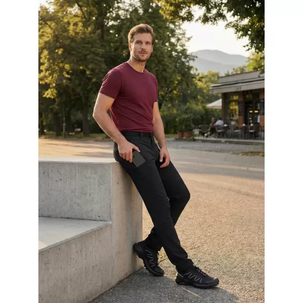  Pantaloni pentru bărbați ALTISPORT NoPrint NP/ALM6021NJ NEGRU/NEGRU 