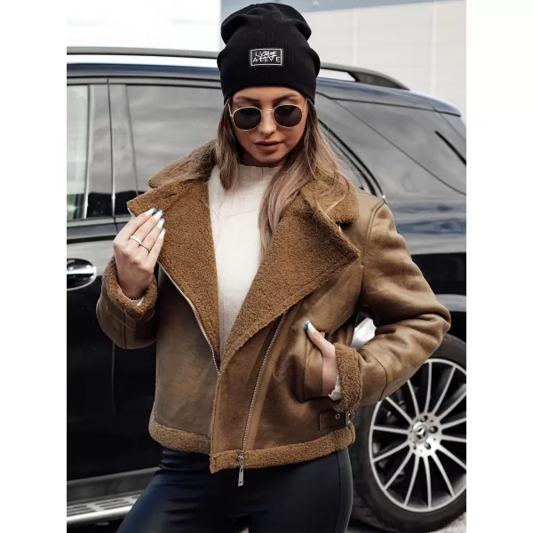  Geacă pentru doamne DSTREET SOFTSTILL TY4747 CARAMEL 