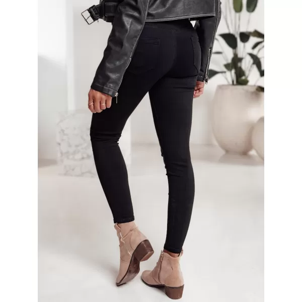  Pantalonii pentru doamne DSTREET CLARET NEGRU 