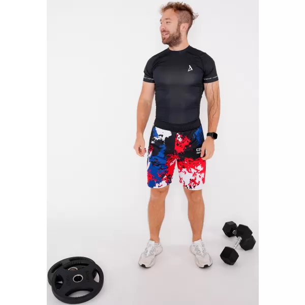  Pantaloni scurți funcționali premium pentru bărbați, fără buzunare ALTISPORT VOJ/ALM036KRA02 PETE 