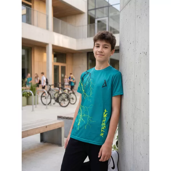 Tricou funcțional premium pentru copii ALTISPORT VOJ/ALK004TR01 KEROSEN/GALBEN 