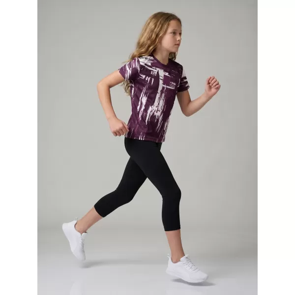  Tricou funcțional premium pentru copii ALTISPORT VOJ/ALK010TR01 VIOLET/ALB 