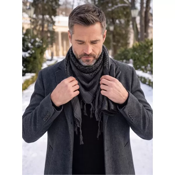  Eşarfă BRANDIT BD7009 NAVY/NEGRU 