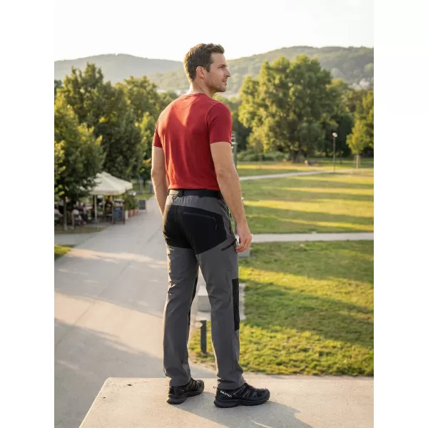  Pantaloni pentru bărbați ALTISPORT NoPrint NP/ALM6021NJ CARBON/NEGRU 
