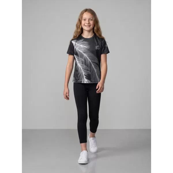  Tricou funcțional premium pentru copii ALTISPORT VOJ/ALK001TR01 NEGRU/GRI 