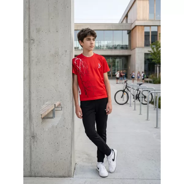  Tricou funcțional premium pentru copii ALTISPORT VOJ/ALK004TR01 ROŞU 
