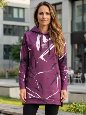 Hanorac prelungit funcțional pentru femei premium ALTISPORT VOJ/ALW049MI03 VIOLET