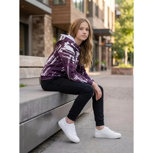  Hanorac funcțional premium pentru copii ALTISPORT VOJ/ALK010MI01 VIOLET/ALB 