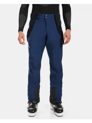 Pantaloni de schi softshell pentru bărbați KILPI RHEA-M WM0409KI ALBASTRU ÎNCHIS