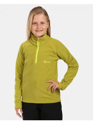 Hanorac fleece pentru copii KILPI ALMERI-J WJ0205KI VERDE DESCHIS
