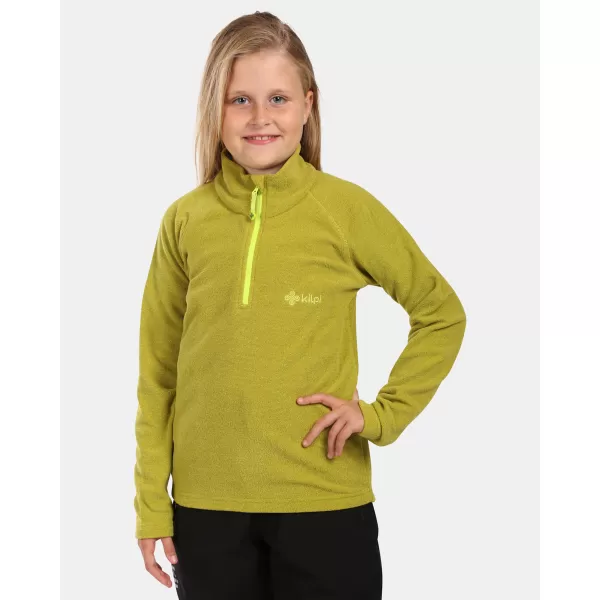  Hanorac fleece pentru copii KILPI ALMERI-J WJ0205KI VERDE DESCHIS 