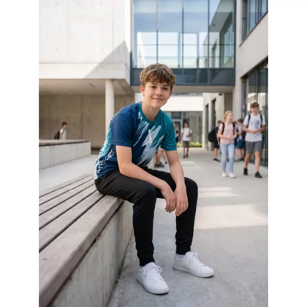  Tricou funcțional premium pentru copii ALTISPORT VOJ/ALK006TR01 KEROSEN/ALBASTRU 